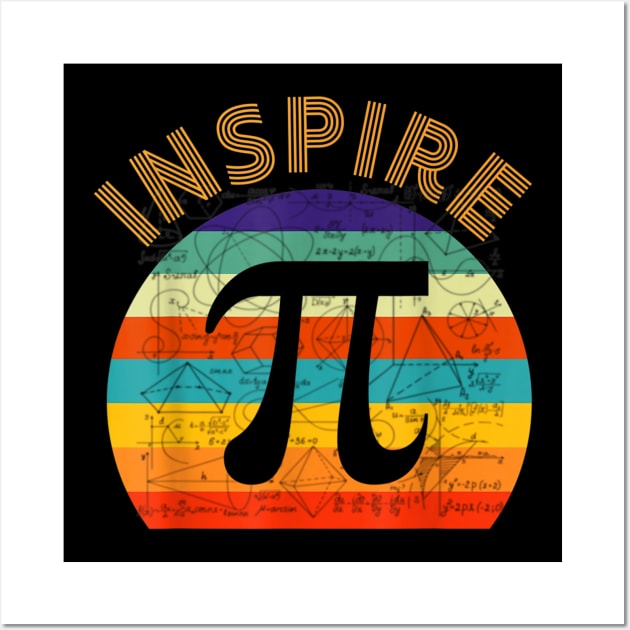 Inspire Pi 314 Math Teacher Pi National Day Funny Gift Wall Art by FONSbually